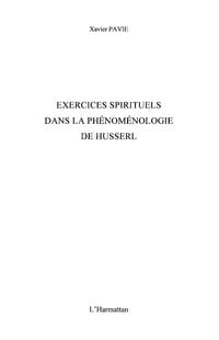 Produktbild: Exercices spirituels dans la phenomenologie de husserl