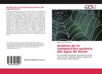 Produktbild: An&aacute;lisis de la composici&oacute;n qu&iacute;mica del agua de lluvia