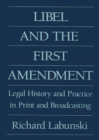 Produktbild: Libel and the First Amendment