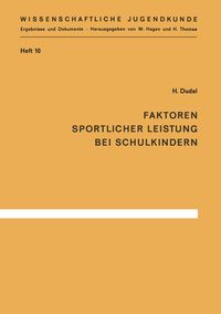 Produktbild: Faktoren sportlicher Leistung bei Schulkindern