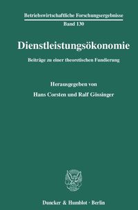 Bild vom Artikel Dienstleistungsökonomie. vom Autor Hans Corsten