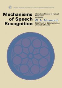 Produktbild: Mechanisms of Speech Recognition