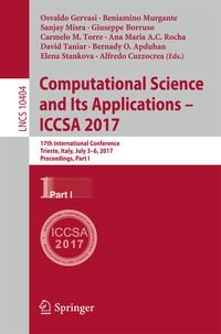 Produktbild: Computational Science and Its Applications &ndash; ICCSA 2017