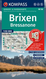 Produktbild: KOMPASS Wanderkarte 56 Brixen / Bressanone 1:50.000