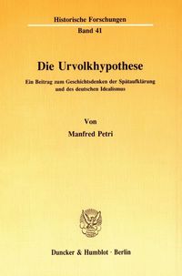 Bild vom Artikel Die Urvolkhypothese. vom Autor Manfred Petri