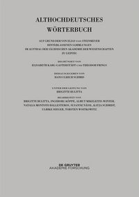 Produktbild: Althochdeutsches W&ouml;rterbuch / Bd VI: M&ndash;N. 11. Lieferung (morachsamo bis muot)