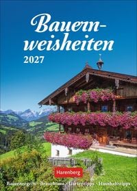 Produktbild: Bauernweisheiten Wochenkalender 2027 - Bauernregeln, Brauchtum, Gartentipps, Haushaltstipps