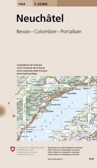 Produktbild: Swisstopo 1 : 25 000 Neuchatel