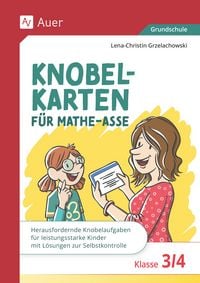 Produktbild: Knobelkarten f&uuml;r Mathe-Asse - Klasse 3/4