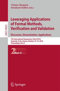 Produktbild: Leveraging Applications of Formal Methods, Verification and Validation: Discussion, Dissemination, Applications
