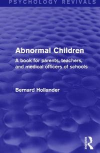 Produktbild: Hollander, B: Abnormal Children
