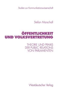 Produktbild: &Ouml;ffentlichkeit und Volksvertretung