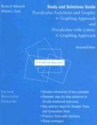 Produktbild: Edwards, B: Study and Solutions Guide for Precalculus Functi