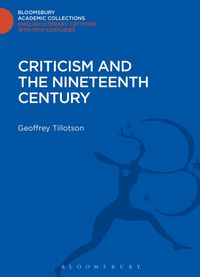 Produktbild: Criticism and the Nineteenth Century