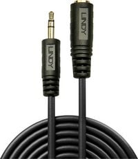 Produktbild: LINDY 35653 Klinke Audio Verl&auml;ngerungskabel [1x Klinkenstecker 3.5 mm - 1x Klinkenbuchse 3.5 mm] 3.00 m Schwarz