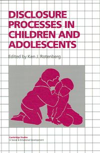 Produktbild: Disclosure Processes in Children and Adolescents