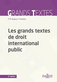 Produktbild: Les grands textes de droit international public (11E EDITION)