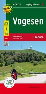 Produktbild: Vogesen, Motorradkarte 1:200.000, freytag & berndt