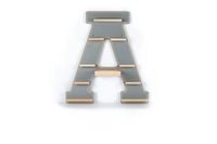 Produktbild: Wandregal  "Buchstabe A" f&uuml;r Toniebox