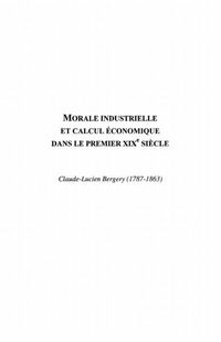 Produktbild: Morale industrielle et calcul economique.