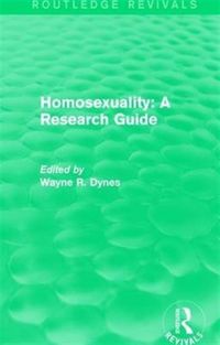 Produktbild: : Homosexuality: A Research Guide (1987)