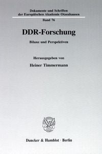 Produktbild: DDR-Forschung.