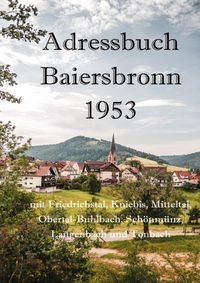Produktbild: Adressbuch Baiersbronn 1953