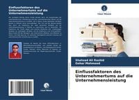 Produktbild: Einflussfaktoren des Unternehmertums auf die Unternehmensleistung