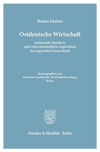 Produktbild: Ostdeutsche Wirtschaft.