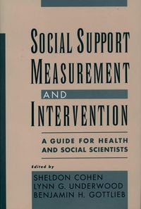 Produktbild: Social Support Measurement and Intervention