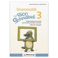 Produktbild: Grammatik mit Rico Schnabel, Klasse 3 - silbierte Ausgabe