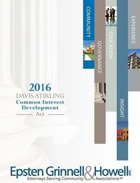Produktbild: 2016 Davis-Stirling Common Interest Development Act