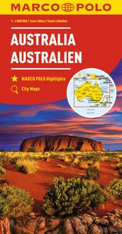 Produktbild: MARCO POLO Kontinentalkarte Australien 1:4 Mio.