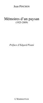 Produktbild: Memoires d'un paysan