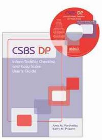 Produktbild: Communication and Symbolic Behavior Scales Developmental Profile (Csbs Dp) Infant-Toddler Checklist and Easy-Score