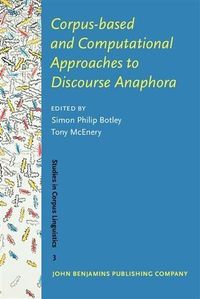 Produktbild: Corpus-based and Computational Approaches to Discourse Anaphora
