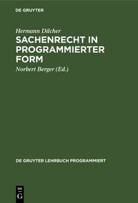 Produktbild: Sachenrecht in programmierter Form