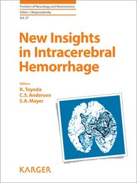 Produktbild: New Insights in Intracerebral Hemorrhage