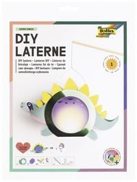 Produktbild: FOLIA Bastelartikel Laternen-Bastelsets SUPER DINOS, inkl. 1 LED-Licht und Batterien