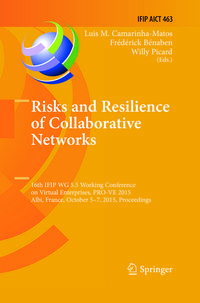 Produktbild: Risks and Resilience of Collaborative Networks