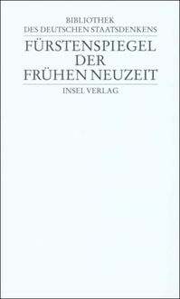 Produktbild: F&uuml;rstenspiegel der Fr&uuml;hen Neuzeit