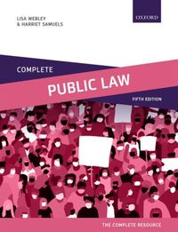 Produktbild: Samuels, H: Complete Public Law