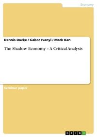 Produktbild: The Shadow Economy - A Critical Analysis