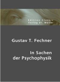 Produktbild: In Sachen der Pyschophysik