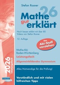 Produktbild: Mathe gut erkl&auml;rt 2026 Leistungsfach Baden-W&uuml;rttemberg Gymnasium