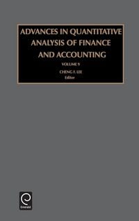 Produktbild: Advances in Quantitative Analysis of Finance and Accounting