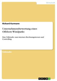 Produktbild: Unternehmensbewertung eines Offshore-Windparks