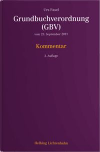 Produktbild: Grundbuchverordnung (GBV)