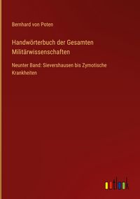 Produktbild: Handw&ouml;rterbuch der Gesamten Milit&auml;rwissenschaften