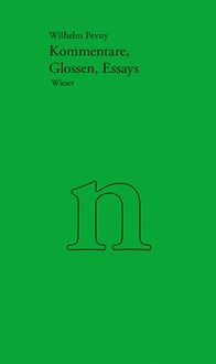 Produktbild: Werkausgabe Wilhelm Pevny / Kommentare, Glossen, Essays